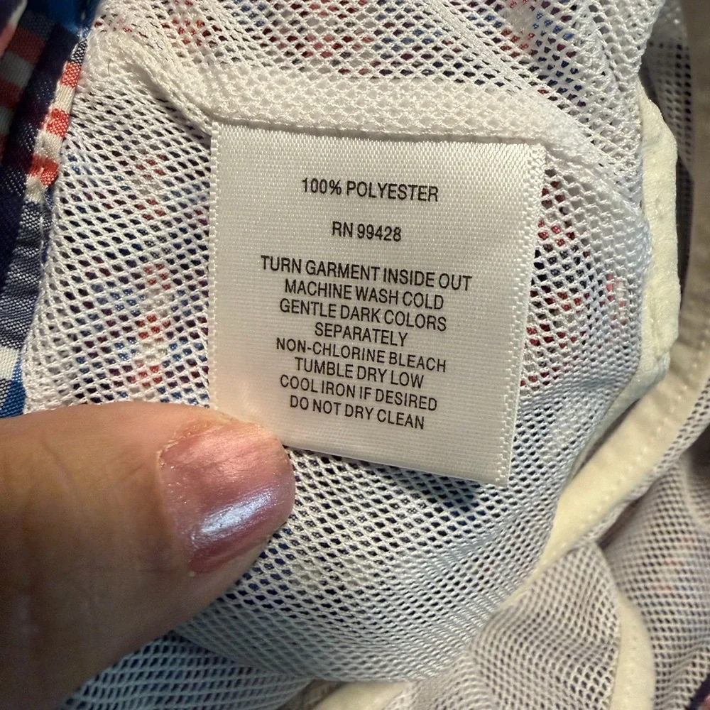 Bugatchi‎ Plaid Swim Shorts Size 34 Lined Mesh Pockets